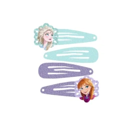 Clearance Accesorios de Pelo Frozen - Clips de 4 Piezas Disney Para Niñas|Accesorios Para El Pelo, Gafas De Sol Y Kits De Belleza Infantiles