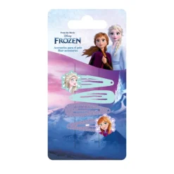 Clearance Accesorios de Pelo Frozen - Clips de 4 Piezas Disney Para Niñas|Accesorios Para El Pelo, Gafas De Sol Y Kits De Belleza Infantiles