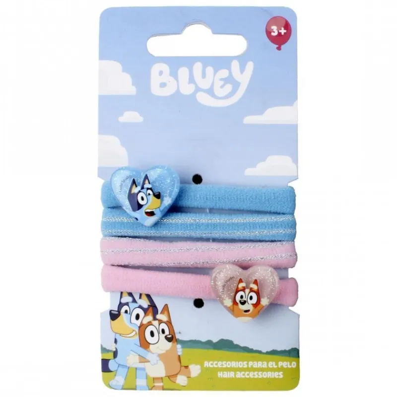 Online Accesorios para el Pelo Bluey - Set de Coleteros 4 Piezas Accesorios Para El Pelo, Gafas De Sol Y Kits De Belleza Infantiles
