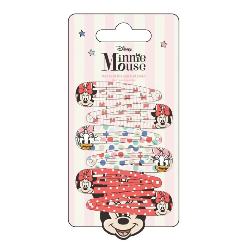 Hot Accesorios para el Pelo Clips Minnie - 6 Piezas Disney Para Niñas|Accesorios Para El Pelo, Gafas De Sol Y Kits De Belleza Infantiles