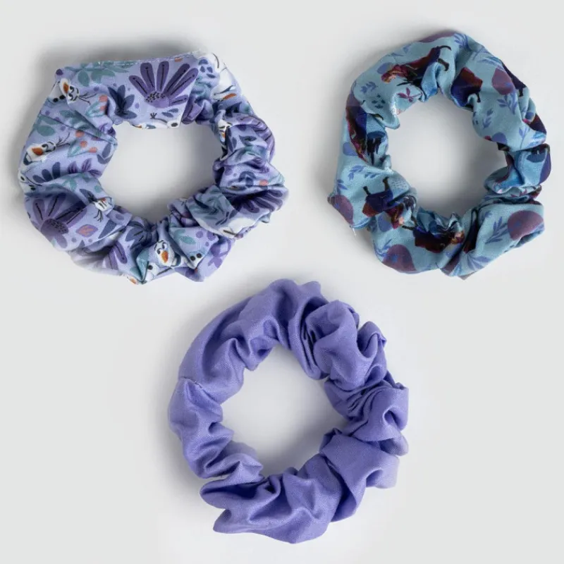 Best Accesorios para el Pelo: Coletero de Tela Frozen - 3 Piezas Disney Para Niñas|Accesorios Para El Pelo, Gafas De Sol Y Kits De Belleza Infantiles
