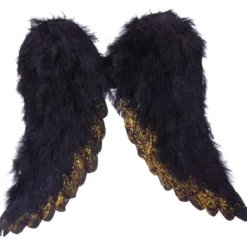Hot Alas de Arcángel Negras 45x39 cm Complementos Para Disfraces|Accesorios Halloween Y Terror