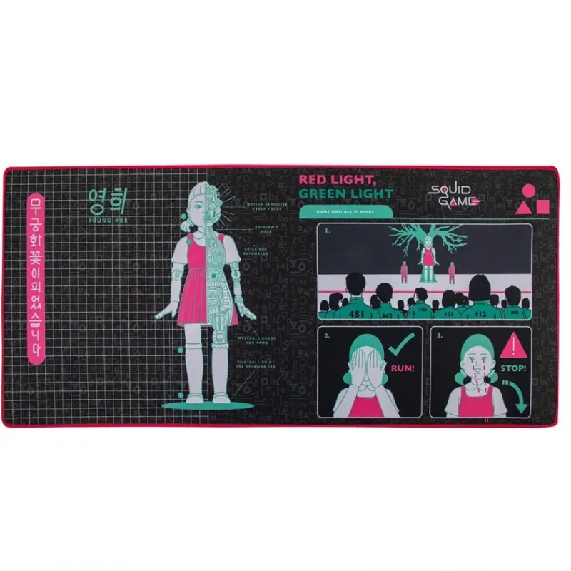 Outlet Alfombrilla de escritorio Young-Hee Blue Print - Squid Game El Juego Del Calamar