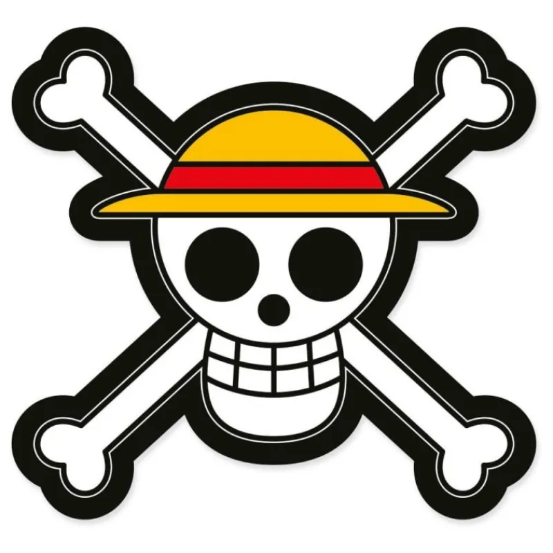 Herding Hogar One Piece^Almohada Jolly Roger One Piece 33 cm - Licencia Oficial