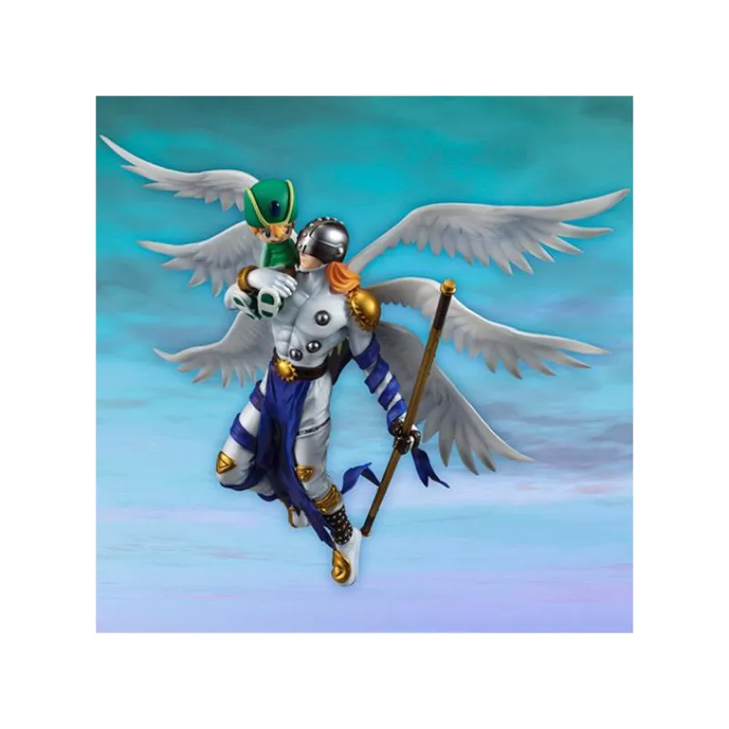 Otros Fabricantes Figuras^Angemon & Takaishi Takeru Digimon Adventure Serie G.E.M. 22 cm