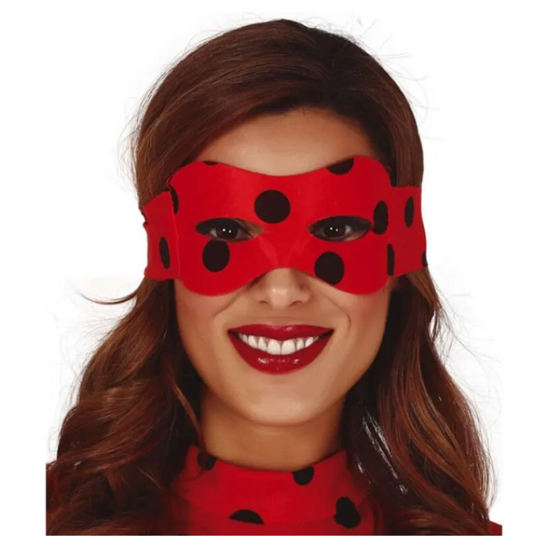 Best Antifaz de Mariquita Roja Antifaces Y Gafas Para Disfraces