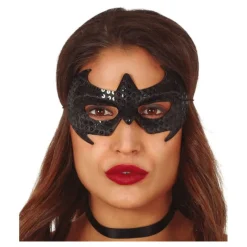New Antifaz Negro de Súper Gata Antifaces Y Gafas Para Disfraces