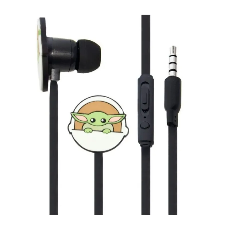 Ert Group Regalos Star Wars Por Personaje |Más Regalos De Star Wars^Auriculares Baby Yoda Star Wars 3D con Efecto Espejo