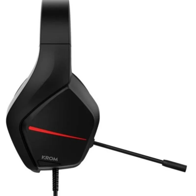 Krom Descuentos Gaming|Auriculares Y Sonido Gaming ^Auriculares Gaming Kopa Move Jack Negro Rojo