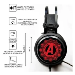 Ert Group Superhéroes Marvel|Coleccionismo Marvel^Auriculares Gaming Marvel Avengers