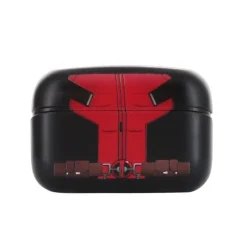 Exquisite Gaming Superhéroes Marvel|Complementos Marvel^Auriculares Inalámbricos Deadpool TWS y Mini-Soporte
