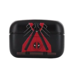 Exquisite Gaming Superhéroes Marvel|Complementos Marvel^Auriculares Inalámbricos Deadpool TWS y Mini-Soporte