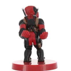 Exquisite Gaming Superhéroes Marvel|Complementos Marvel^Auriculares Inalámbricos Deadpool TWS y Mini-Soporte