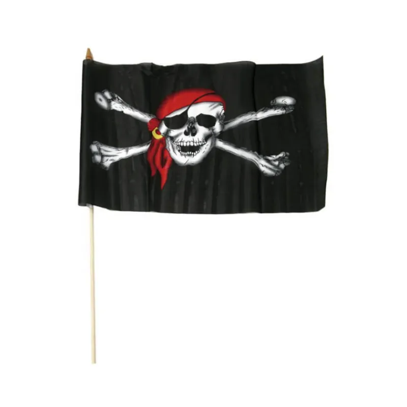 Sale Bandera Pirata de 46 cm Armas, Espadas Y Escudos Disfraces|Accesorios Halloween Y Terror