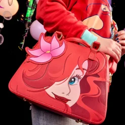 Loungefly Películas Y Personajes De Disney ·La Sirenita Ariel Y Flounder|Bolsos Y Carteras Disney^Bandolera Ariel 35th Anniversary