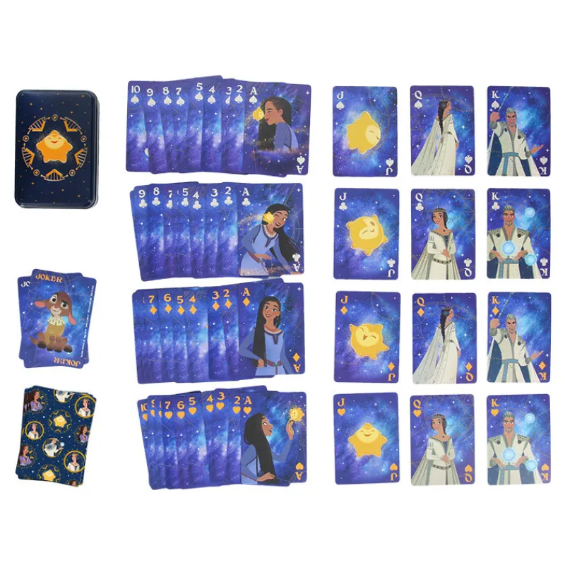 Best Baraja De Naipes Wish En Caja Metálica Películas Y Personajes De Disney ·Wish