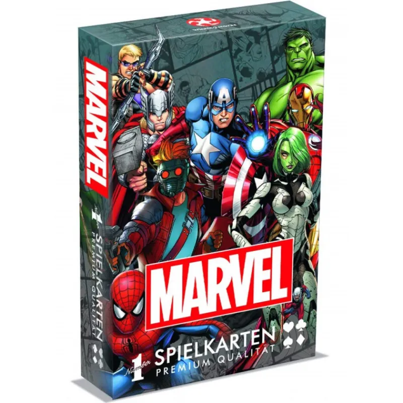 Winning Moves Superhéroes Marvel|Más Regalos De Marvel^Baraja de Poker Marvel Personajes