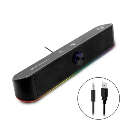 Hot Barra de Sonido Gaming RGB 6W Phoenix Ohmios Gaming De Colores|Auriculares Y Sonido Gaming