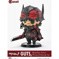 Clearance Berserk Minifigura Cutie1 PVC Guts Berserker Armor Fase 3 Bloody 12 cm Figuras