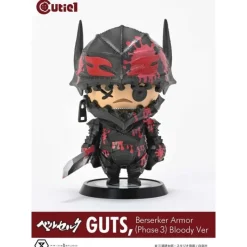 Clearance Berserk Minifigura Cutie1 PVC Guts Berserker Armor Fase 3 Bloody 12 cm Figuras