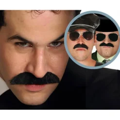 Hombre Disfrazzes Pelucas, Barbas Y Bigotes Disfraces|Disfraces Hombre^Bigote común, válido para muchos disfraces