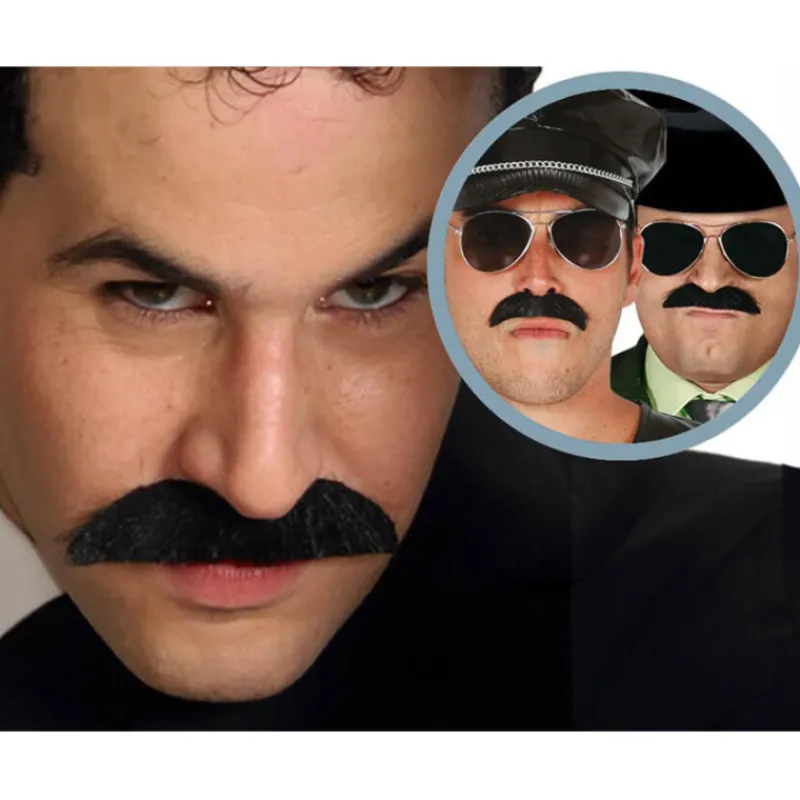 Hombre Disfrazzes Pelucas, Barbas Y Bigotes Disfraces|Disfraces Hombre^Bigote común, válido para muchos disfraces