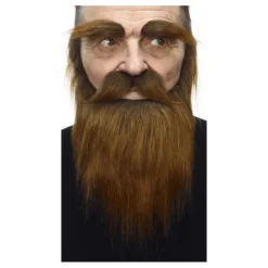 Disfrazzes Pelucas, Barbas Y Bigotes Disfraces|Accesorios Halloween Y Terror ^Bigote con Barba y Cejas marrón