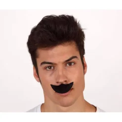 New Bigote curvado negro Pelucas, Barbas Y Bigotes Disfraces