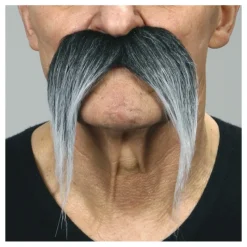 New Bigote de Chino negro canoso Pelucas, Barbas Y Bigotes Disfraces