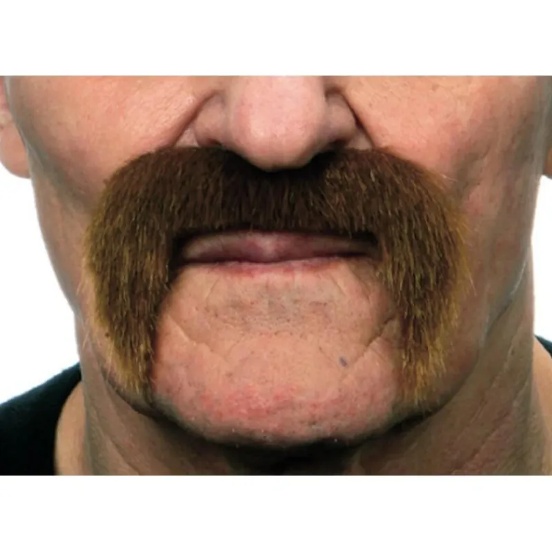 Online Bigote de Mexicano castaño Pelucas, Barbas Y Bigotes Disfraces