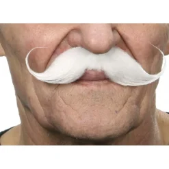 Clearance Bigote de Mosquetero blanco Pelucas, Barbas Y Bigotes Disfraces