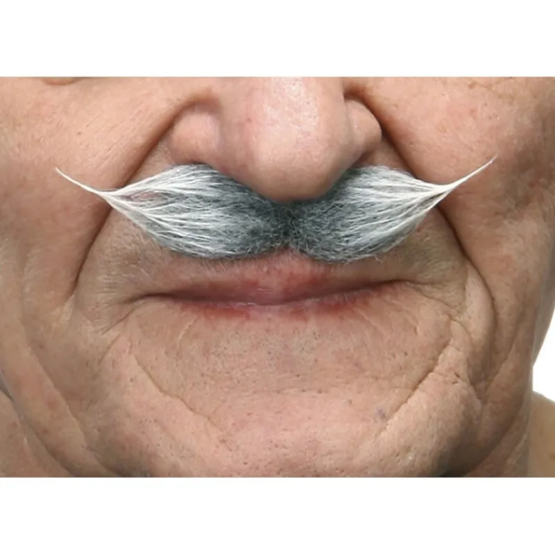 Hot Bigote de Época canoso Pelucas, Barbas Y Bigotes Disfraces