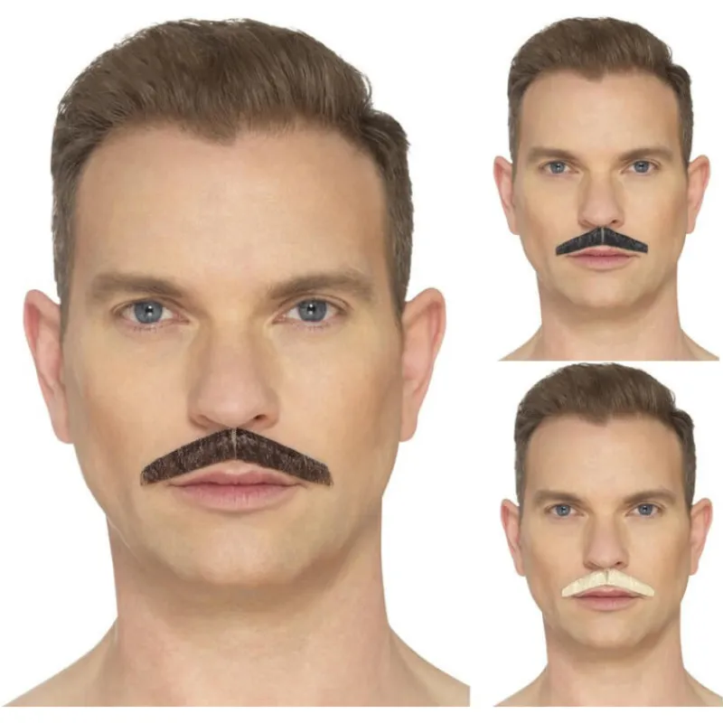 Hombre Disfrazzes Pelucas, Barbas Y Bigotes Disfraces|Disfraces Hombre^Bigote Fino en varios colores