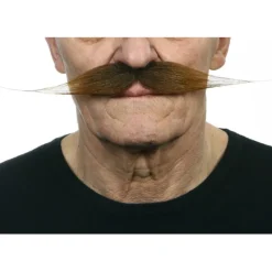 Hot Bigote grande marrón Pelucas, Barbas Y Bigotes Disfraces