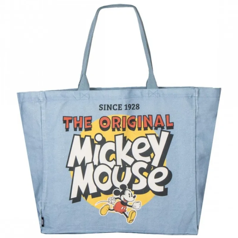 Hot Bolsa de compras XL Mickey azul 70% poliéster y 30% algodón Películas Y Personajes De Disney ·Mickey & Minnie|Bolsos Y Carteras Disney