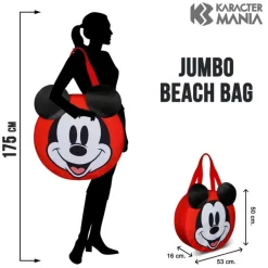 KaracterMania Películas Y Personajes De Disney ·Mickey & Minnie|Bolsos Y Carteras Disney^Bolsa de Playa Jumbo Disney Mickey Mouse