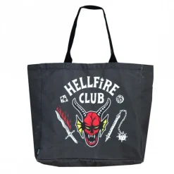 Cerdá Adult Stranger Things^Bolsa Shopping XL Stranger Things Hellfire Club