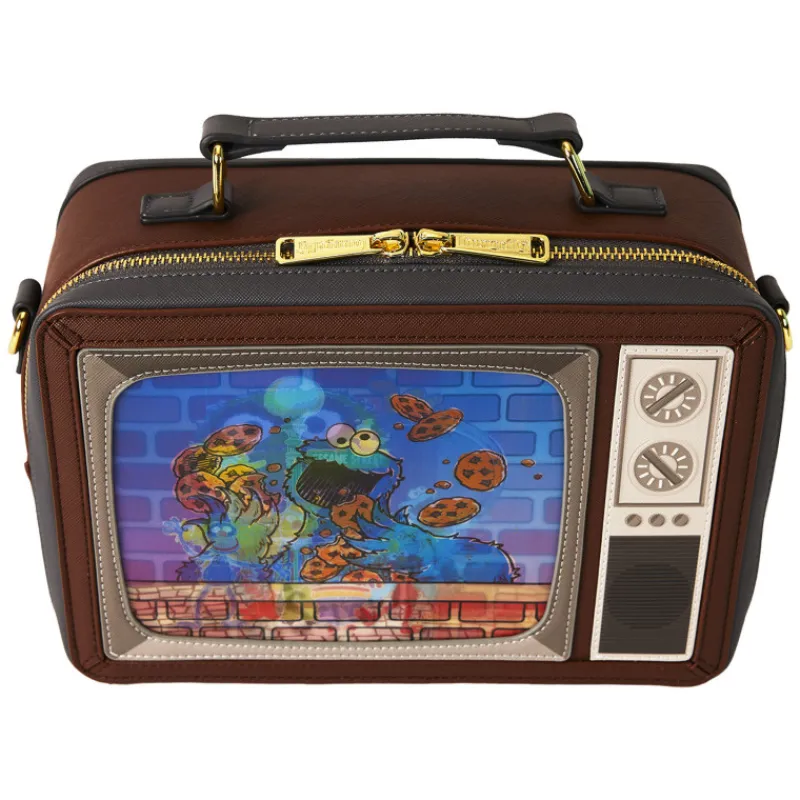 Loungefly Barrio Sésamo^Bolso Bandolera Óscar y Tricky Barrio Sésamo