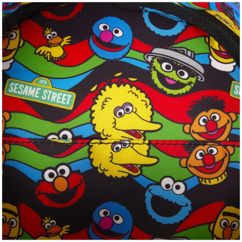 Loungefly Barrio Sésamo^Bolso Bandolera Óscar y Tricky Barrio Sésamo