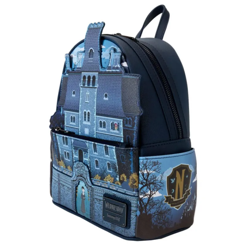 Loungefly Miércoles Addams^Bolso mochila Academia Nevermore Wednesday