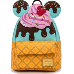 Hot Bolso Mochila Minnie y Mickey Ice Cream Películas Y Personajes De Disney ·Mickey & Minnie|Bolsos Y Carteras Disney