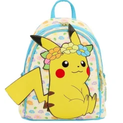Hot Bolso Mochila Pikachu Floral de Pikachu|Mochilas Pokemon