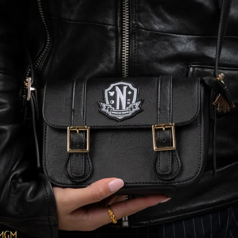 Cinereplicas Miércoles Addams^Bolso satchel Nevermore Academy Miércoles
