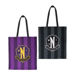 Cinereplicas Miércoles Addams^Bolso Tote Nevermore Academy Miércoles