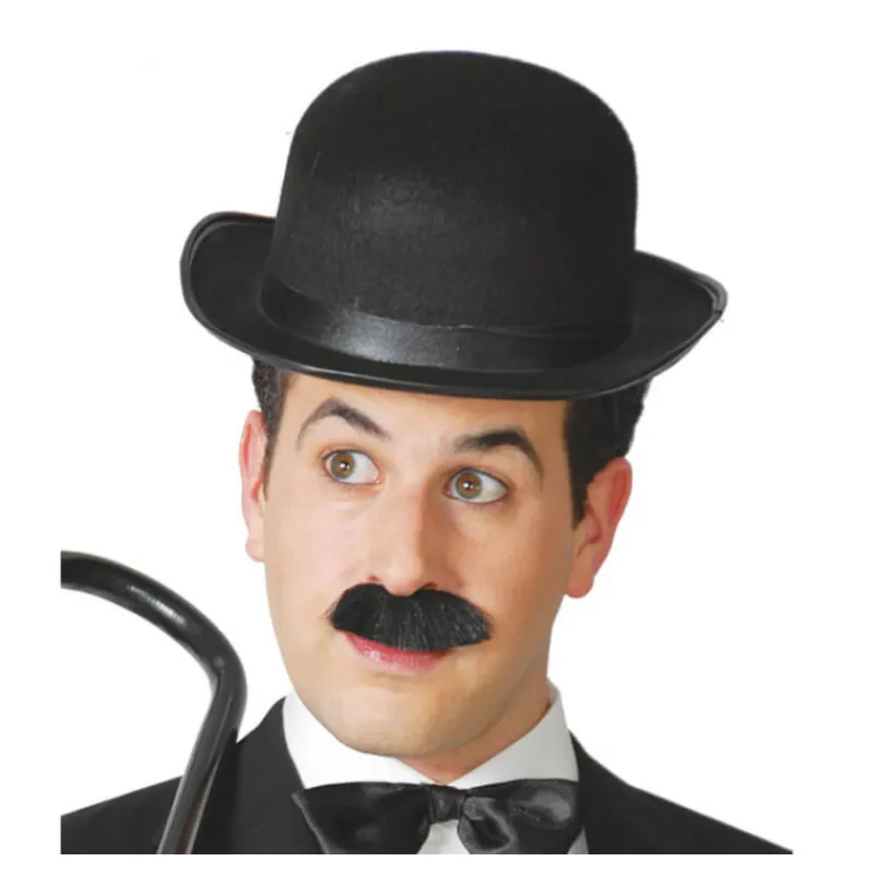 New Bombín de fieltro negro Sombreros Y Cascos Para Disfraces