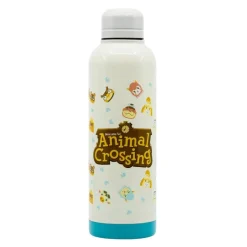 Clearance Botella Acero Animal Crossing Logo Regalos Y Coleccionismo Para Gamers - Cosas De Videojuegos Míticos