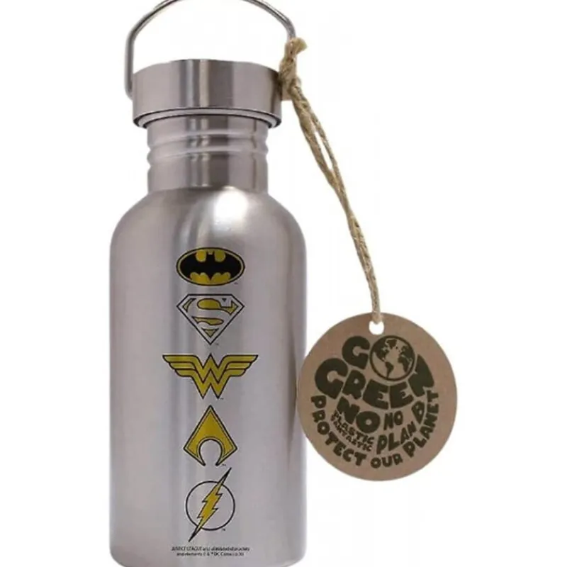 New Botella Acero Logos Héroes 500ml Dc Comics Regalos De Superhéroes Dc|Dc Hogar