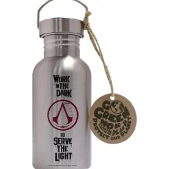 Botella de Acero con Logo de Assassin's Creed Regalos Assassin'S Creed|Regalos Y Coleccionismo Para Gamers - Cosas De Videojuegos Míticos