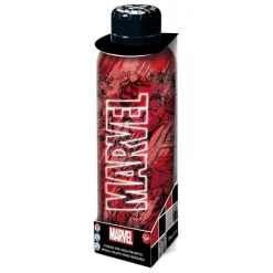 New Botella de Agua Marvel Pattern de Acero Inoxidable 500ml Superhéroes Marvel|Complementos Marvel