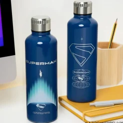 Sale Botella de Agua Metálica Superman Theatrical Oficial Regalos De Superhéroes Dc